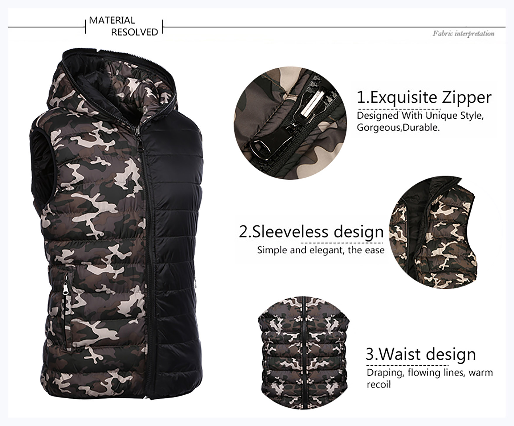 Camouflage Cotton Vest