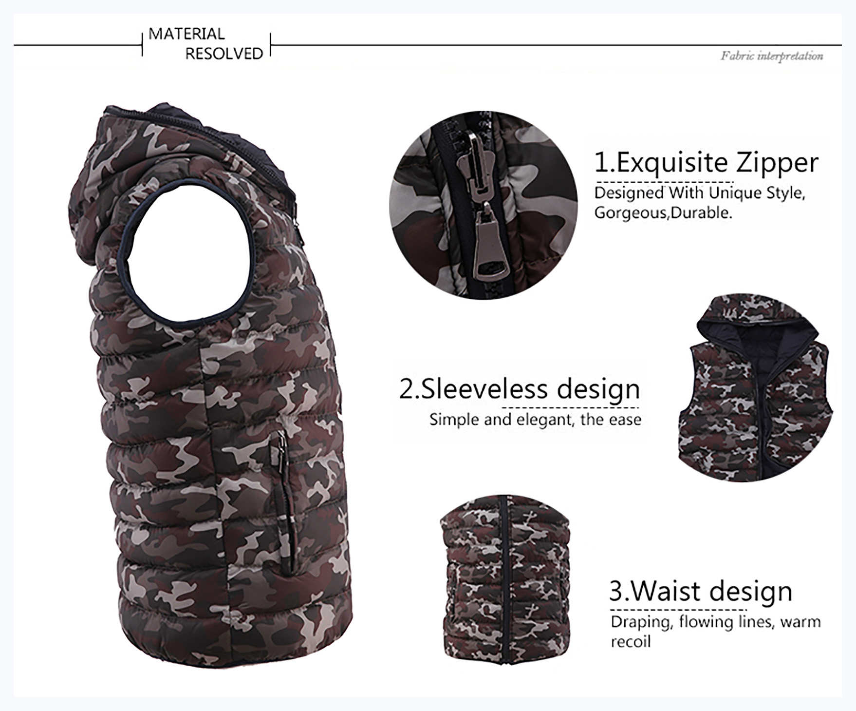 Camouflage Cotton Vest